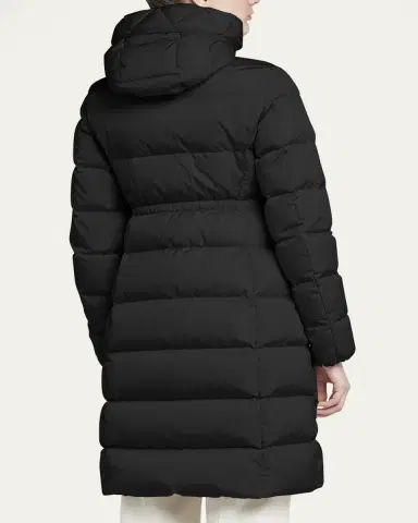 Moncler Avocette Water-Repellent Long Puffer Coat | Thumbnail 3