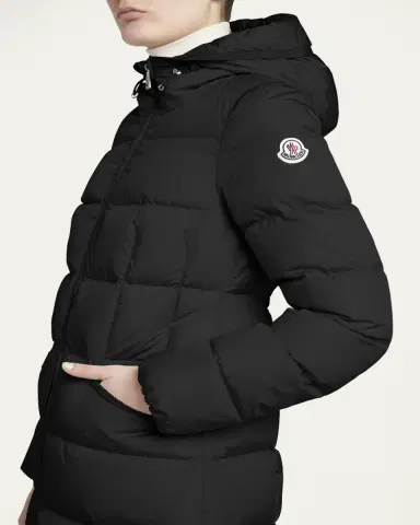 Moncler Avocette Water-Repellent Long Puffer Coat | Thumbnail 5