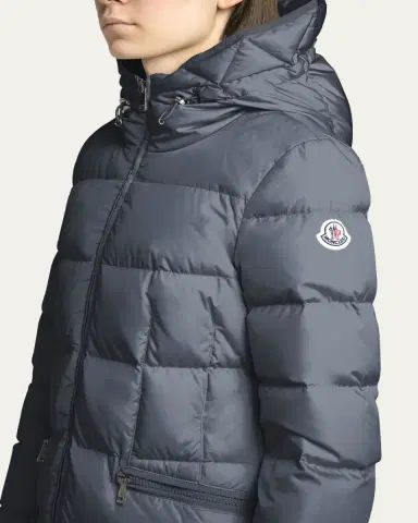 Moncler Avocette Water-Repellent Long Puffer Coat | Thumbnail 9