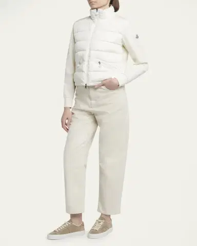 Moncler Quilted Nylon Zip-Up Cardigan | Thumbnail 2