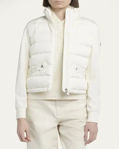 Moncler Quilted Nylon Zip-Up Cardigan | Thumbnail 4