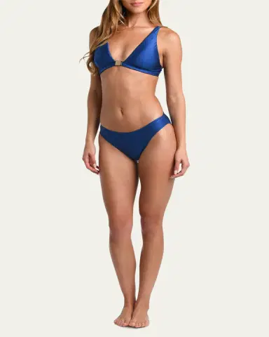 L'Agence Nicole Solid Classic Bikini Bottoms | Thumbnail 2