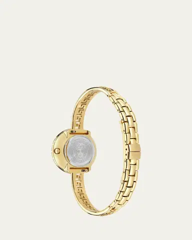 Versace 28mm La Greca Bangle Bracelet Watch with Diamonds | Thumbnail 4