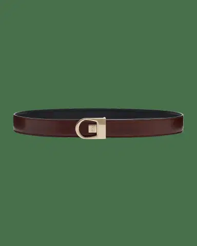 Saint Laurent New Logo Reversible Leather Belt | Thumbnail 2 Saint Laurent New Logo Reversible Leather Belt | Thumbnail 2
