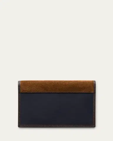 Prada Men's Nylon and Suede Bifold Card Holder | Thumbnail 2