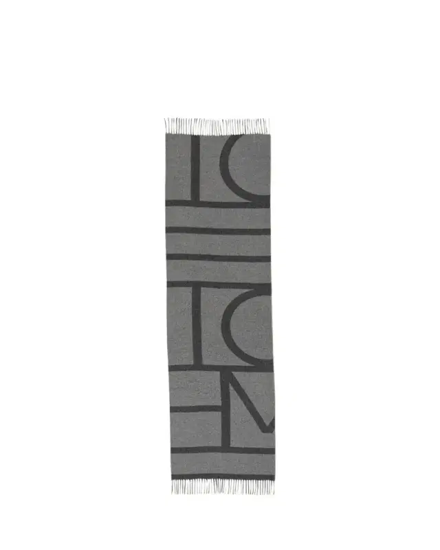 Monogram Jacquard Wool Scarf