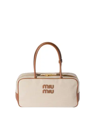 Miu Miu Beau Canvas Shoulder Bag | Thumbnail 1 Miu Miu Beau Canvas Shoulder Bag | Thumbnail 1