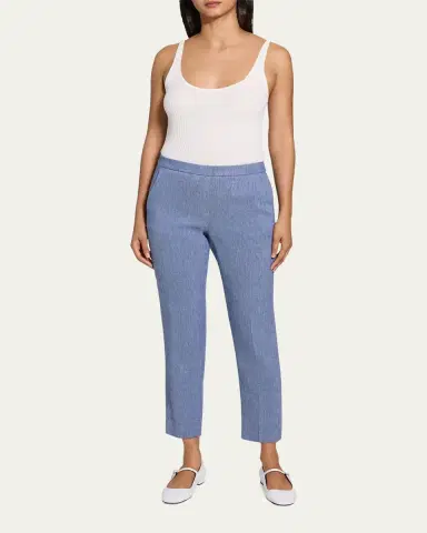 Theory Treeca Pull-On Ankle Pants | Thumbnail 2 Theory Treeca Pull-On Ankle Pants | Thumbnail 2