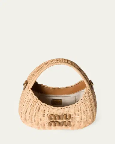 Miu Miu Wander Woven Rattan Top-Handle Bag | Thumbnail 3 Miu Miu Wander Woven Rattan Top-Handle Bag | Thumbnail 3