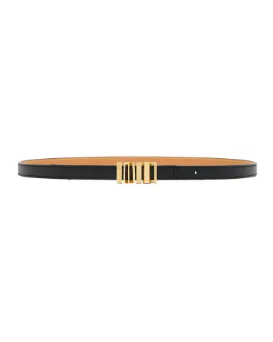 Loewe Graphic Buckle Leather Skinny Belt | Thumbnail 2