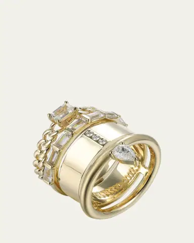 Type Jewelry 14K Yellow Gold Type Stack Ring | Thumbnail 2