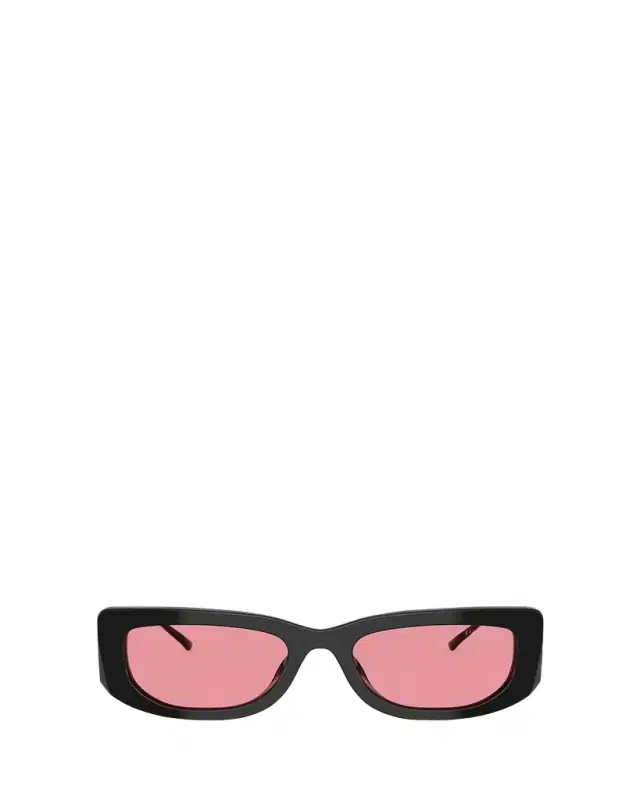 Prada Triangle Logo Rectangle Acetate & Metal Sunglasses