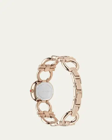 Ferragamo Double Gancini 25MM IP Rose Gold Bracelet Watch | Thumbnail 3 Ferragamo Double Gancini 25MM IP Rose Gold Bracelet Watch | Thumbnail 3