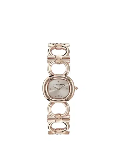 Ferragamo Double Gancini 25MM IP Rose Gold Bracelet Watch | Thumbnail 1 Ferragamo Double Gancini 25MM IP Rose Gold Bracelet Watch | Thumbnail 1