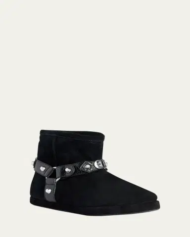 Balenciaga Alaska Soft Shearling-Lined Suede Ankle Booties | Thumbnail 4 Balenciaga Alaska Soft Shearling-Lined Suede Ankle Booties | Thumbnail 4