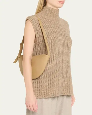 THE ROW Jouvette Crescent Shoulder Bag in Leather | Thumbnail 2 THE ROW Jouvette Crescent Shoulder Bag in Leather | Thumbnail 2