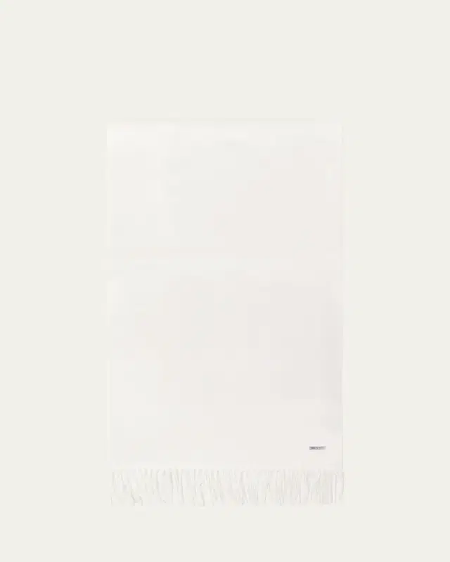 Cashmere Sciarpa Grande Fringe-Trim Scarf