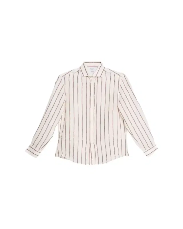 en's Wide Stripe Cotton Sport Shirt