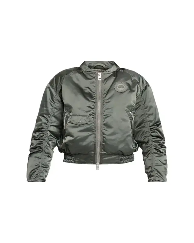 Canada Goose Jade Down Satin Bomber Jacket