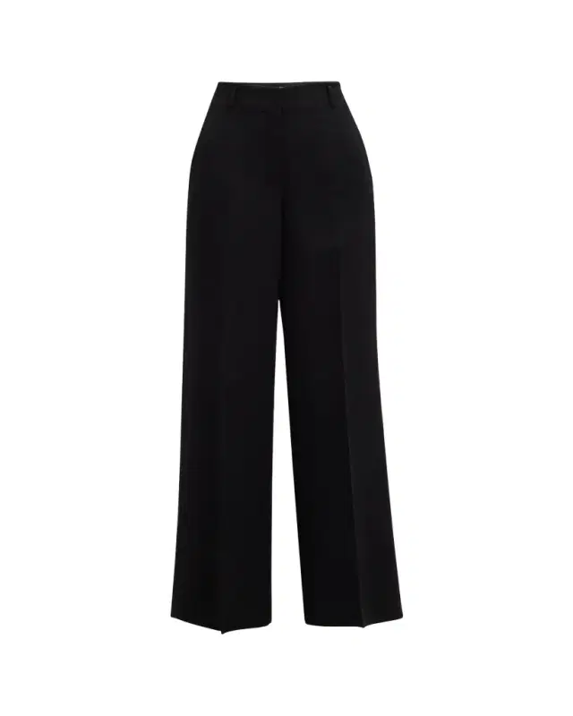 Lafayette 148 New York Thames Wide-Leg Crepe Pants