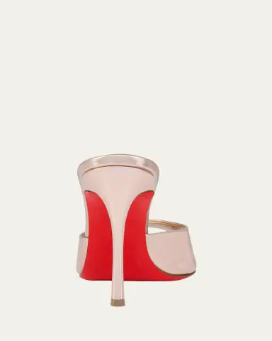 Christian Louboutin 100mm Me Dolly Metallic Leather Slide Sandals | Thumbnail 3 Christian Louboutin 100mm Me Dolly Metallic Leather Slide Sandals | Thumbnail 3