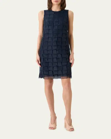 Akris Organza Trapezoid Embroidered Sheath Dress | Thumbnail 2