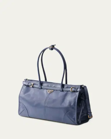 Prada Large Buckle Leather Shoulder Bag | Thumbnail 2 Prada Large Buckle Leather Shoulder Bag | Thumbnail 2