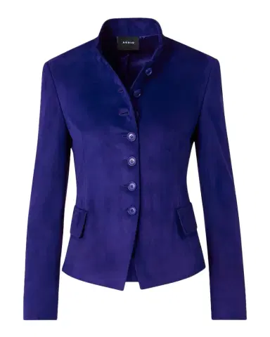 Akris Deva Suede Short Jacket | Thumbnail 1 Akris Deva Suede Short Jacket | Thumbnail 1