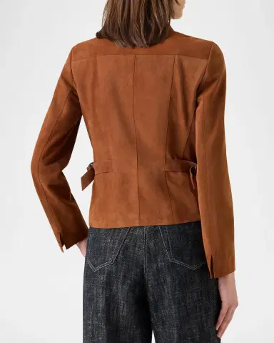 Akris punto Suede Slim Zip Jacket | Thumbnail 3