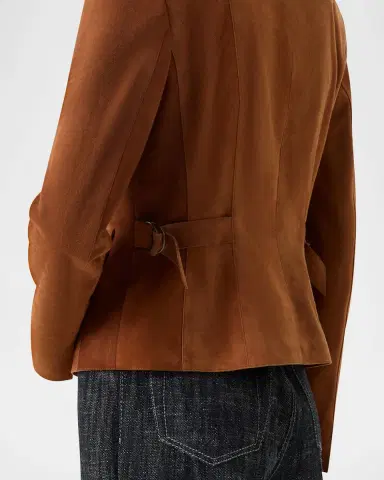 Akris punto Suede Slim Zip Jacket | Thumbnail 5