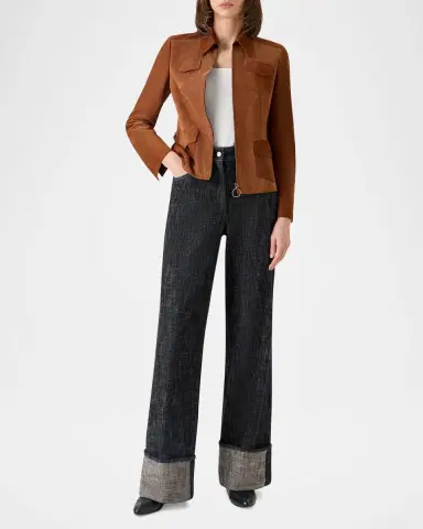 Akris punto Suede Slim Zip Jacket | Thumbnail 6