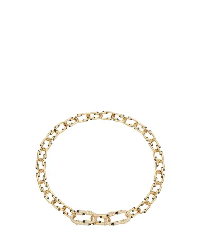 Nouvel Heritage Paved Try Me Necklace with Diamonds