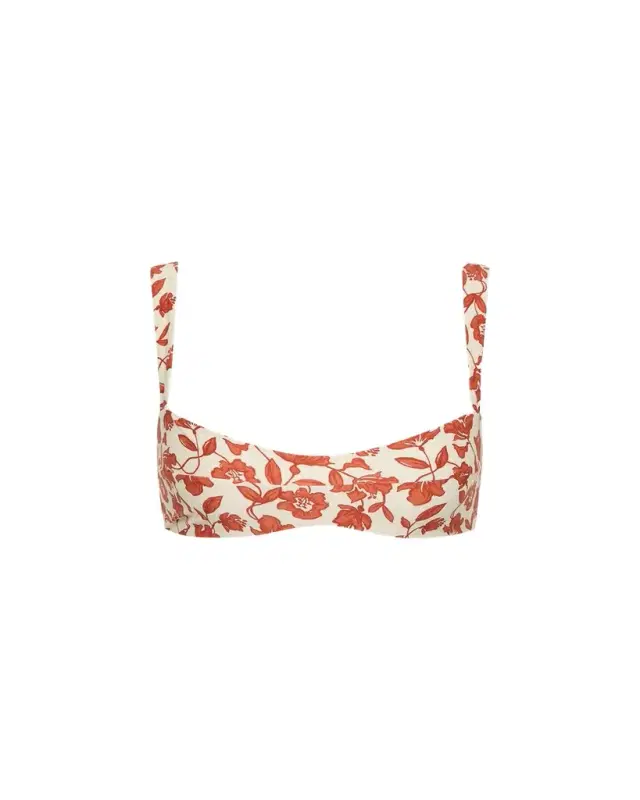 Chloe Floral Banded Bikini Top