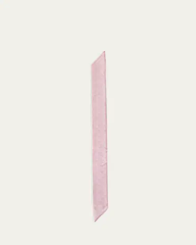 Prada Triangle-Print Silk Twill Skinny Scarf | Thumbnail 4 Prada Triangle-Print Silk Twill Skinny Scarf | Thumbnail 4