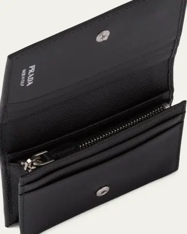 Prada Small Saffiano Leather Wallet | Thumbnail 3 Prada Small Saffiano Leather Wallet | Thumbnail 3