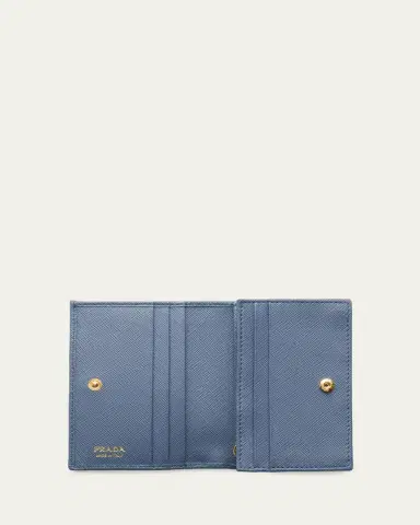 Prada Small Saffiano Leather Wallet | Thumbnail 4 Prada Small Saffiano Leather Wallet | Thumbnail 4
