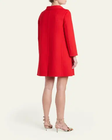 Valentino Garavani Virgin Wool-Cashmere A-Line Coat Dress | Thumbnail 3 Valentino Garavani Virgin Wool-Cashmere A-Line Coat Dress | Thumbnail 3