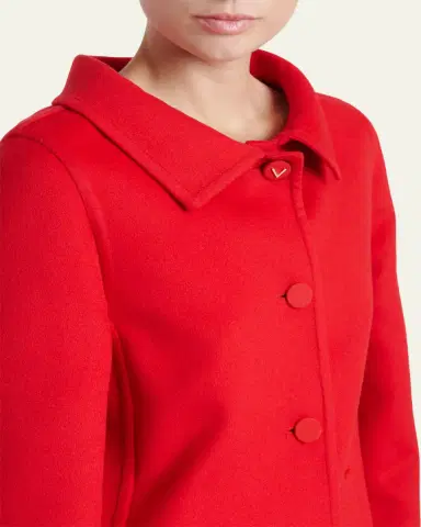 Valentino Garavani Virgin Wool-Cashmere A-Line Coat Dress | Thumbnail 5 Valentino Garavani Virgin Wool-Cashmere A-Line Coat Dress | Thumbnail 5