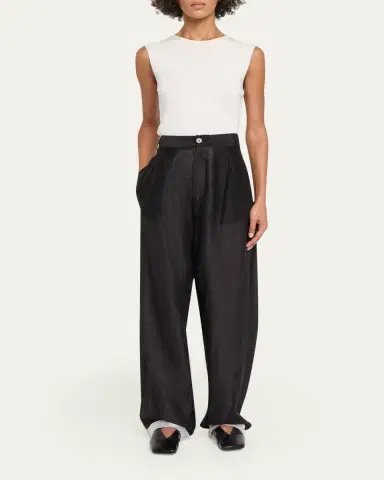 DARKPARK Phebe Double Sided Wide-Leg Pants with Chain | Thumbnail 2 DARKPARK Phebe Double Sided Wide-Leg Pants with Chain | Thumbnail 2