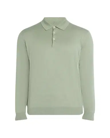 Fioroni Men's Cotton-Cashmere Polo Shirt | Thumbnail 1 Fioroni Men's Cotton-Cashmere Polo Shirt | Thumbnail 1