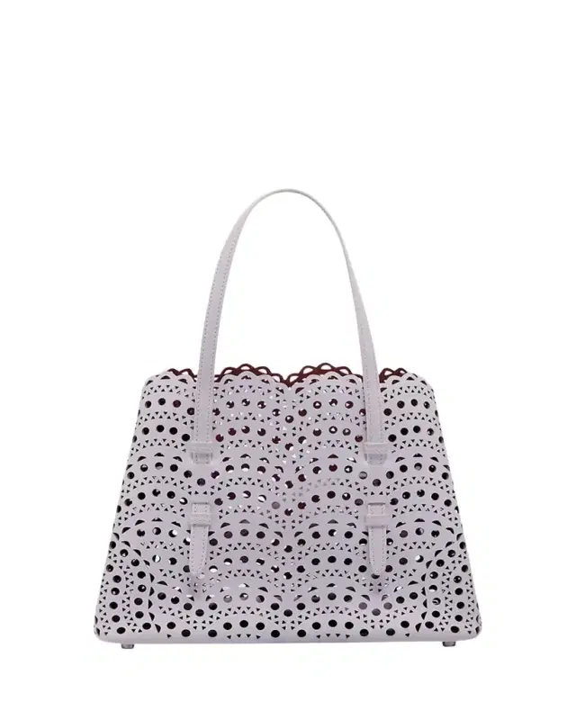 ALAÏA Mina 25 Tote Bag in Vienne Wave Perforated Leather