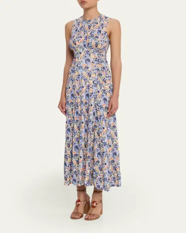 Ulla Johnson Lana Printed Sleeveless Maxi Dress | Thumbnail 4 Ulla Johnson Lana Printed Sleeveless Maxi Dress | Thumbnail 4
