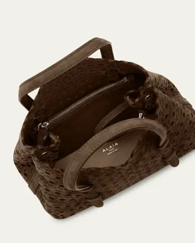 Alaïa Mina 20 Top-Handle Bag in Perforated Suede | Thumbnail 4 Alaïa Mina 20 Top-Handle Bag in Perforated Suede | Thumbnail 4