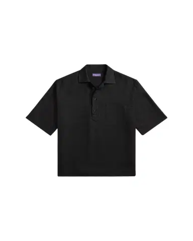 Ralph Lauren Purple Label Men's Linen and Silk Relaxed Basketweave Polo Shirt | Thumbnail 1 Ralph Lauren Purple Label Men's Linen and Silk Relaxed Basketweave Polo Shirt | Thumbnail 1