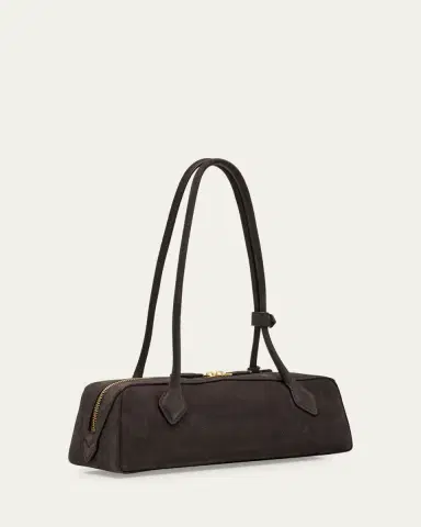 Alaïa Le Teckel Medium Suede Shoulder Bag | Thumbnail 3 Alaïa Le Teckel Medium Suede Shoulder Bag | Thumbnail 3
