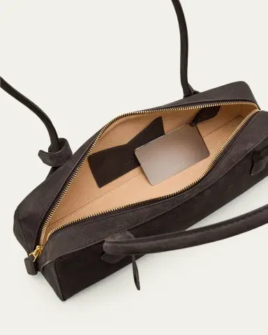 Alaïa Le Teckel Medium Suede Shoulder Bag | Thumbnail 4 Alaïa Le Teckel Medium Suede Shoulder Bag | Thumbnail 4