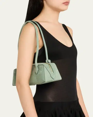 Alaïa Le Teckel Medium Suede Shoulder Bag | Thumbnail 6 Alaïa Le Teckel Medium Suede Shoulder Bag | Thumbnail 6