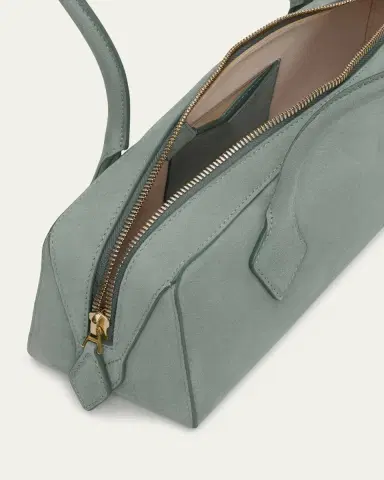 Alaïa Le Teckel Medium Suede Shoulder Bag | Thumbnail 8 Alaïa Le Teckel Medium Suede Shoulder Bag | Thumbnail 8