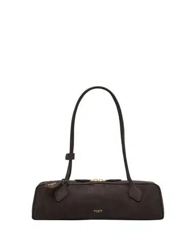 Alaïa Le Teckel Medium Suede Shoulder Bag | Thumbnail 1 Alaïa Le Teckel Medium Suede Shoulder Bag | Thumbnail 1