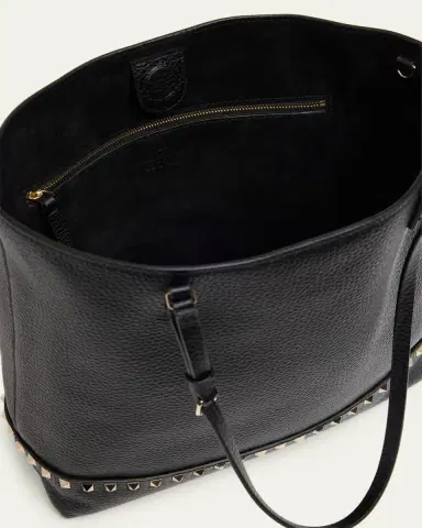 Valentino Garavani Medium Rockstud Grain Leather Tote Bag | Thumbnail 4